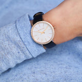 Michael Kors Pyper Three Hand White Dial Black Leather Strap Watch For Women - MK2835 Buy Now By Michael Kors