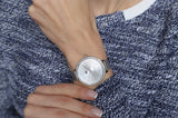 Shop Tommy Hilfiger Angela Silver Dial Cream Leather Strap Watch for Women - 1782123 in USA