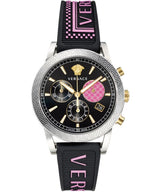 Versace Sport Tech Chronograph Black Dial Black Rubber Strap Watch for Women - VELT00619 Buy Now By Versace