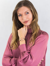 Fossil Jesse Crystal Rose Gold Dial Rose Gold Steel Strap Watch for Women - ES3020 Buy Now By Fossil