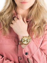 Michael Kors Bradshaw Gold Dial Gold Steel Strap Watch for Women - MK5605 Buy Now By Michael Kors