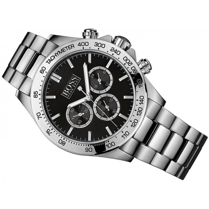 Hugo Boss Ikon Black Dial Silver Steel Strap Watch for Men - 1512965 Buy Now By Hugo Boss
