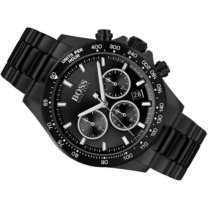 Hugo Boss Hero Black Dial Black Steel Strap Watch for Men - 1513754 Buy Now By Hugo Boss