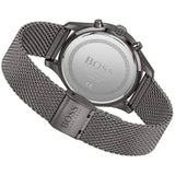 Hugo Boss Associate Chronograph Grey Dial Grey Mesh Bracelet Watch for Men - 1513870
