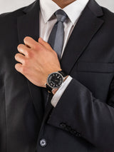 Emporio Armani Renato Analog Black Dial Black Leather Strap Watch For Men - AR11186 Buy Now By Emporio Armani
