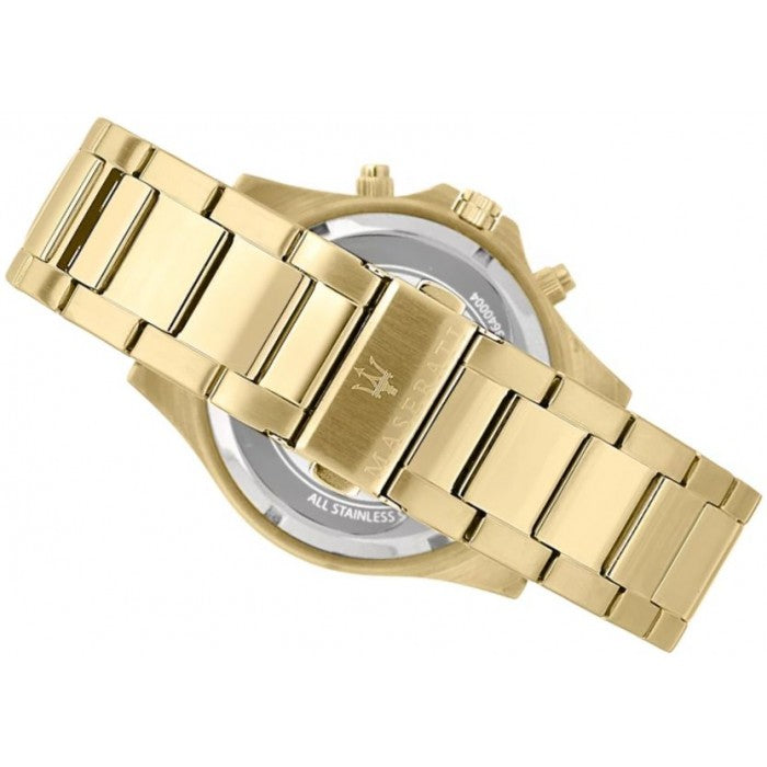 Shop Maserati SFIDA Quartz Yellow Dial Gold Strap Watch For Men - R8873640005 in USA