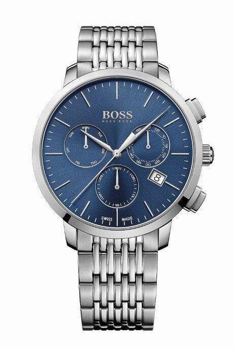 Hugo Boss Associate Blue Dial Silver Steel Strap Watch for Men - 1513269 Buy Now By Hugo Boss