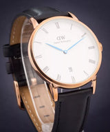 Daniel Wellington Classic Sheffield White Dial Black Leather Strap Watch For Men - DW00100084 Buy Now By Daniel Wellington