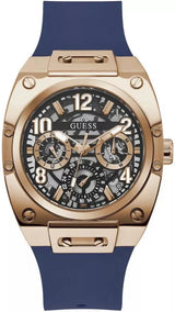 Guess Prodigy Multifunction Navy Blue Dial Blue Silicone Strap Watch For Men - GW0569G3 Buy Now By Guess