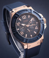 Shop Guess Rigor Blue Dial Blue Silicone Strap Watch For Men - W0247G3 in USA