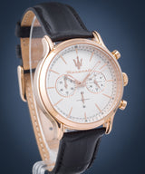 Maserati Epoca Chronograph White Dial Black Leather Strap Watch For Men - R8871618016 Buy Now By Maserati
