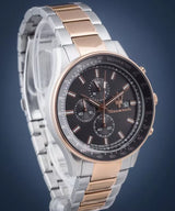 Maserati SFIDA Black Dial Two Tone Steel Strap Watch For Men - R8873640014 Buy Now By Maserati