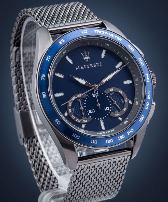 Maserati Traguardo 45mm Chronograph Blue Dial Watch For Men - R8873612009