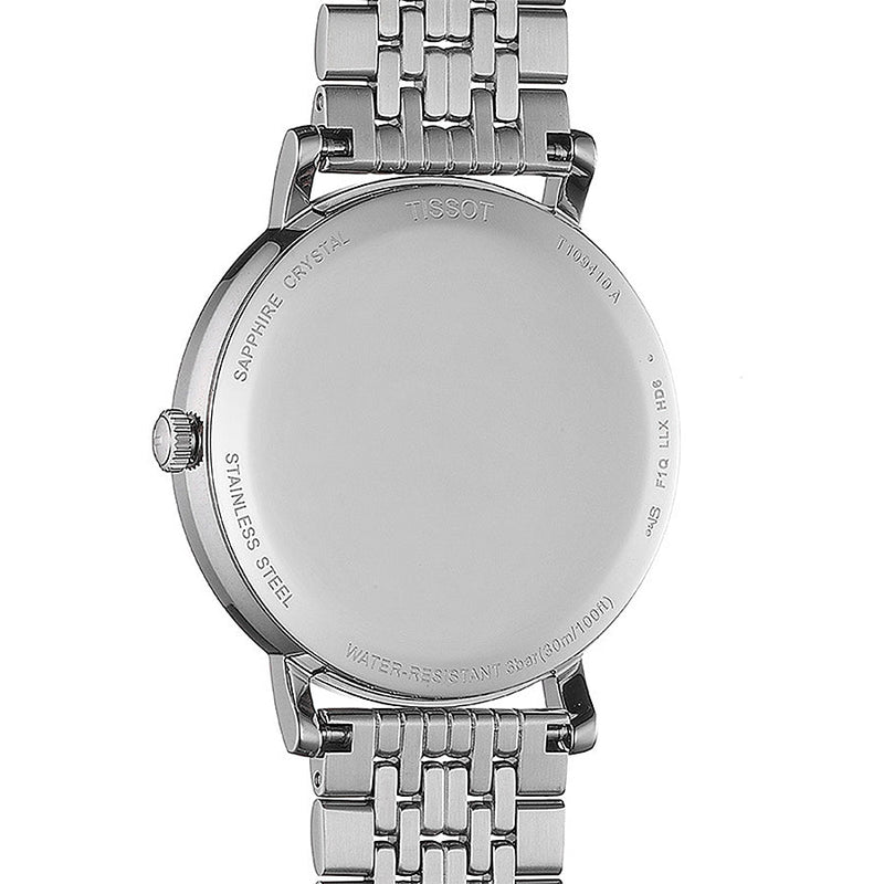 Tissot T Classic Everytime Quartz Black Dial Silver Steel Strap Watch for Men - T109.410.11.072.00 Buy Now By Tissot
