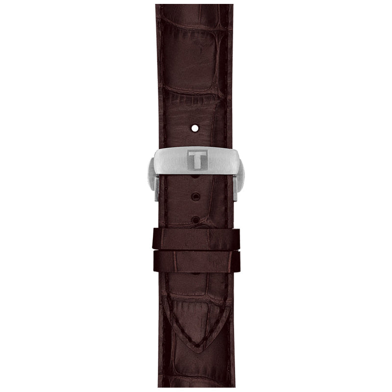 Tissot Luxury Powermatic 80 Silver Dial Brown Leather Strap Watch For Men - T086.407.16.031.00 Buy Now By Tissot