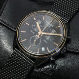 Tissot T Classic PR 100 Chronograph Anthracite Black Dial Black Mesh Bracelet Watch For Men - T101.417.23.061.00 Buy Now By Tissot