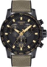 Tissot Supersport Chrono Black Dial Beige Nylon Strap Watch For Men - T125.617.37.051.01 Buy Now By Tissot