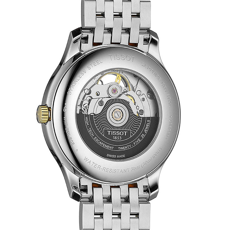 Tissot Tradition Powermatic 80 Open Heart Silver Dial Two Tone Steel Strap Watch For Men - T063.907.22.038.00 Buy Now By Tissot