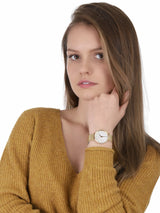 Michael Kors Pyper Quartz Mother of Pearl White Dial Gold Mesh Bracelet Watch For Women - MK4619 Buy Now By Michael Kors