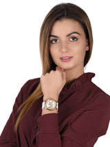 Michael Kors Janelle Three Hand Silver Dial White Rubber Strap Watch For Women - MK7141 Buy Now By Michael Kors