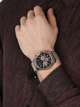Michael Kors Lexington Chronograph Crystals Black Dial Two Tone Steel Strap Watch for Men - MK8714 Buy Now By Michael Kors