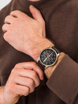 Tommy Hilfiger Multi Function Chronograph Black Dial Brown Leather Strap Watch for Men - 1791631 Buy Now By Tommy Hilfiger
