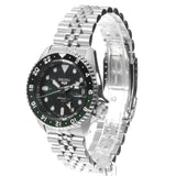 Shop Seiko 5 Sports SKX GMT Automatic Green Dial Silver Steel Strap Watch For Men - SSK035K1 in USA
