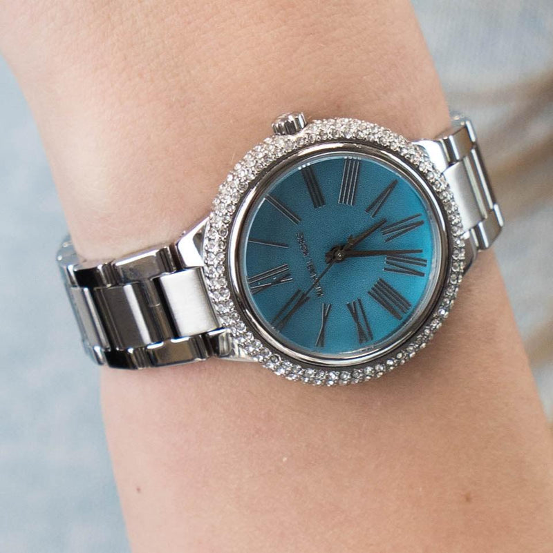 Michael Kors Taryn Quartz Blue Dial Blue Steel Strap Watch For Women - MK6563 Buy Now By Michael Kors