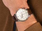 Fossil Neutra Chronograph White Dial Brown Leather Strap Watch for Men - FS5380 Buy Now By Fossil