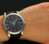 Tissot Gentlemen Blue Dial Black Leather Strap Watch for Men - T127.410.16.041.01 Buy Now By Tissot