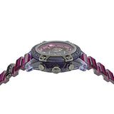 Shop Versace Icon Active Chronograph Black Dial Purple Rubber Strap Watch For Men - VEZ701423 in USA