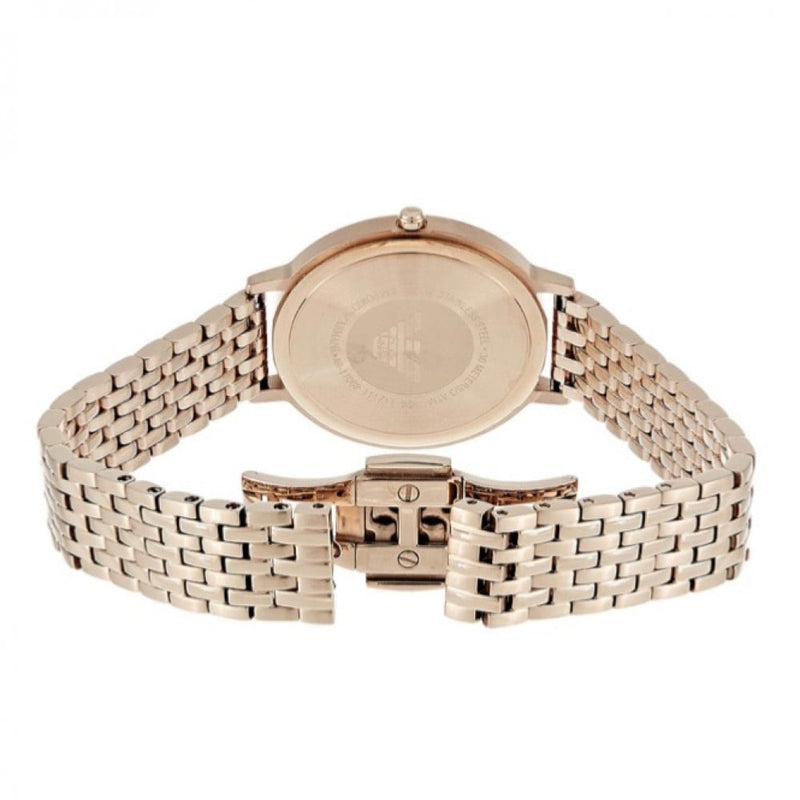 Emporio Armani Dress Quartz Rose Gold Dial Rose Gold Steel Strap Watch For Women - AR11062 Buy Now By Emporio Armani