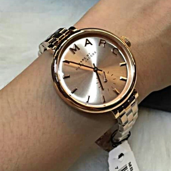 Marc Jacobs Sally Rose Gold Dial Rose Gold Steel Strap Watch for Women - MBM3364 Buy Now By Marc Jacobs