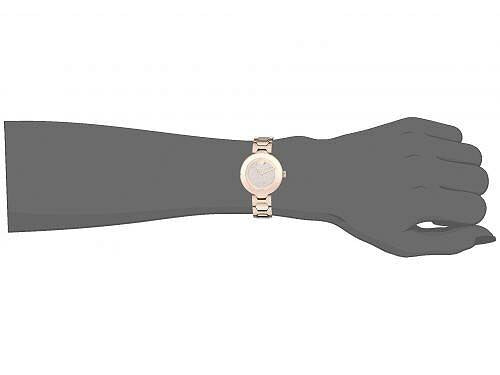 Shop Movado Bold Crystal Pave Rose Gold Dial Rose Gold Steel Strap Watch For Women - 3600493 in USA