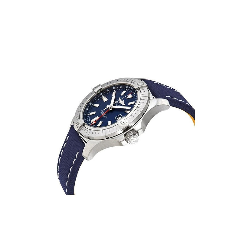 Shop Breitling Avenger Automatic 43 Blue Dial Blue Nylon Strap Watch for Men - A17318101C1X1 in USA
