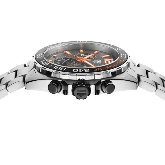Shop Tag Heuer Formula 1 Chronograph Ceramic Black Dial Silver Steel Strap Watch for Men - CAZ101AH.BA0842 in USA