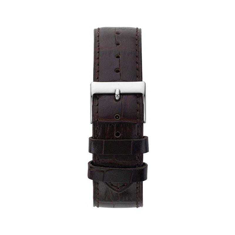 Guess Delancy Quartz White Dial Brown Leather Strap Watch For Men - W0870G1 Buy Now By Guess