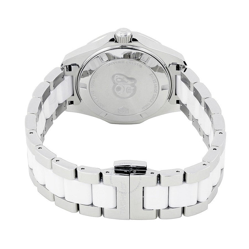 Shop Tag Heuer Aquaracer Diamonds White Dial Two Tone Steel Strap Watch for Women - WAY131F.BA0914 in USA