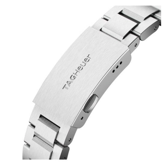 Shop Tag Heuer Aquaracer Automatic Match Timer Black Dial Silver Steel Strap Watch for Men - WAY201G.BA0927 in USA