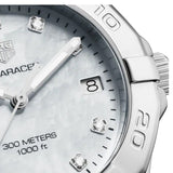 Tag Heuer Aquaracer Diamonds Mother of Pearl Dial Silver Steel Strap Watch for Women - WBD131B.BA0748 Buy Now By Tag Heuer