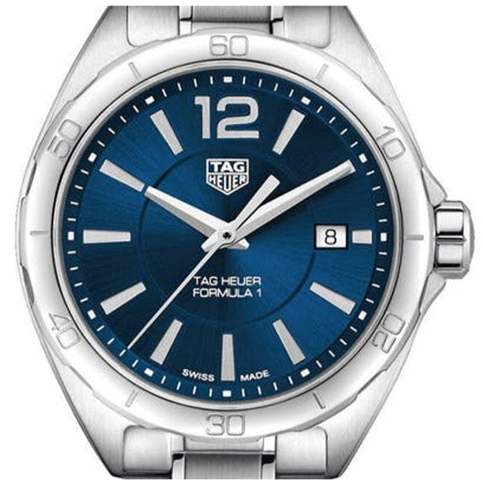 Shop Tag Heuer Formula 1 Quartz Blue Dial Silver Steel Strap Watch for Women - WBJ1412.BA0664 in USA