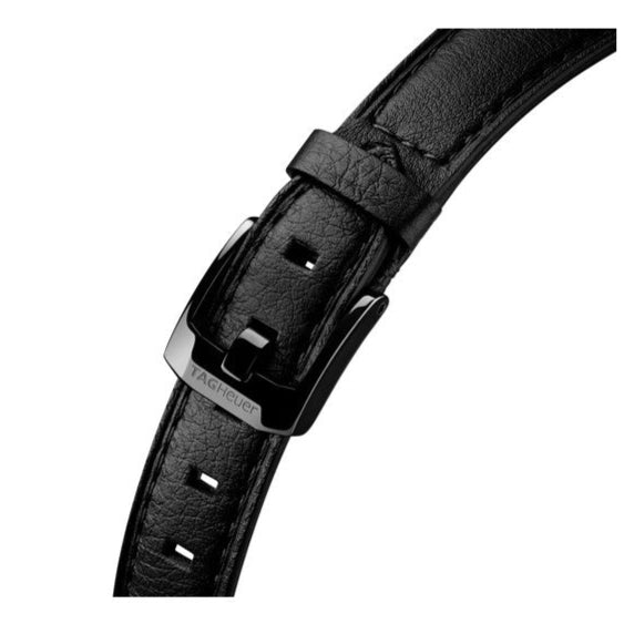 Shop Tag Heuer Formula 1 Diamonds Black Dial Black Leather Strap Watch for Women - WBJ1417.FC8234 in USA