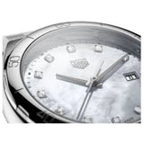 Shop Tag Heuer Formula 1 Diamonds Mother Of Pearl White Dial Silver Steel Strap Watch for Women - WBJ1419.BA0664 in USA